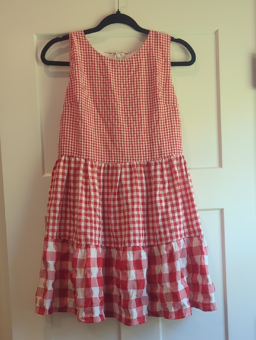 BiBi Red and White Gingham Mini Dress